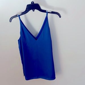 Periwinkle deep v neck blouse tank